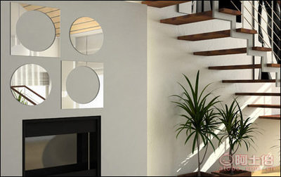 【2015新款葉子樹速賣通亞馬遜熱賣家居裝飾鏡面墻貼客廳廠家批發】東陽市白云景杭鐘表廠 - 產品庫