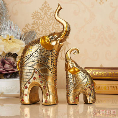 成德居樹脂工藝品 歐式家居大象客廳裝飾品與結婚禮物的藝術選擇